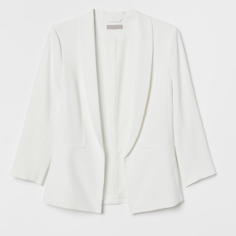 *NWT* | H&M Straight-cut Jacket Blazer (White)